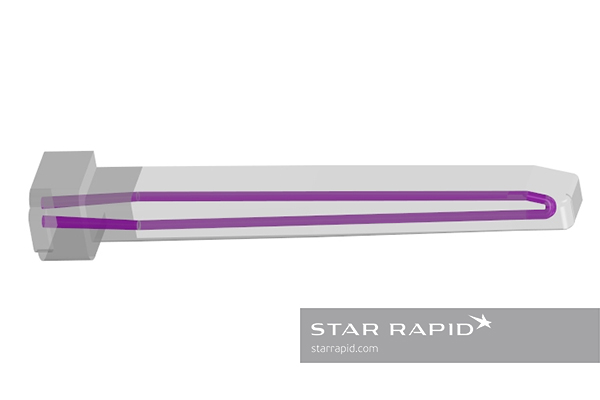 3D metal printed conformal cooling from Star Rapid