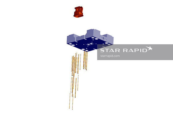 CAD image of nedap ejector pin layout