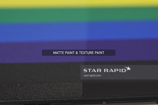 Template of different paint surface textures, Star Rapid