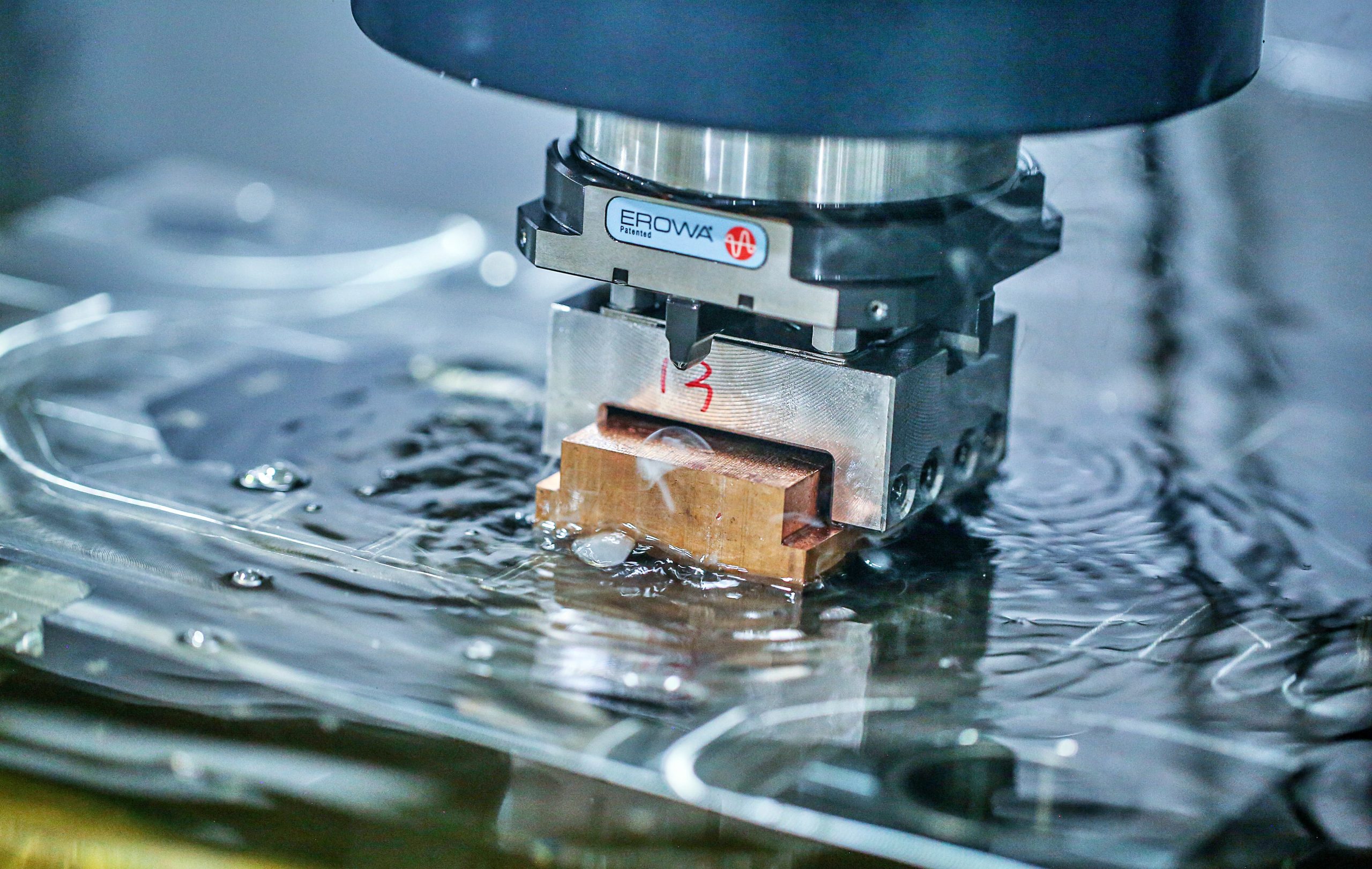 In rapid tooling process, electrical discharge machining (EDM) a mold tool